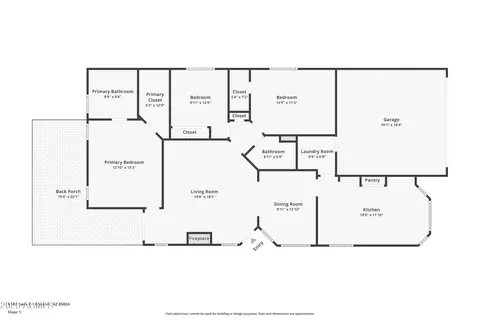 Floorplan - 814 E Sack Dr, Phoenix, AZ 85024 photo 1 of 1