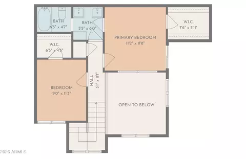 Floorplan - 5036 E Siesta Dr #1, Phoenix, AZ 85044 photo 2 of 3