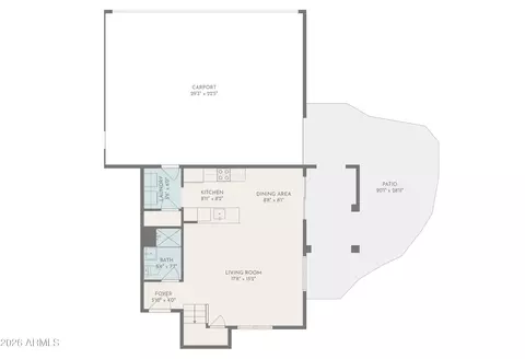 Floorplan - 5036 E Siesta Dr #1, Phoenix, AZ 85044 photo 1 of 3