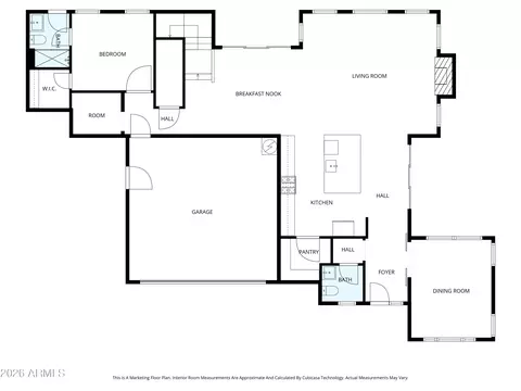 Floorplan - 3814 E Crittenden Ln, Phoenix, AZ 85018 photo 5 of 6