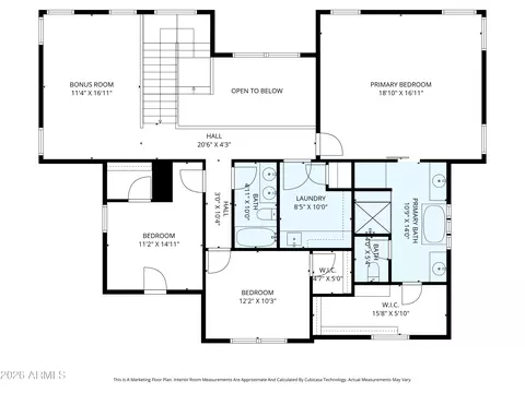 Floorplan - 3814 E Crittenden Ln, Phoenix, AZ 85018 photo 3 of 6