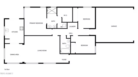 Floorplan - 2023 E Wagoner Rd, Phoenix, AZ 85022 photo 1 of 1