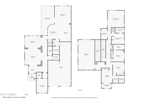 Floorplan - 3980 E Navigator Ln, Phoenix, AZ 85050 photo 1 of 1