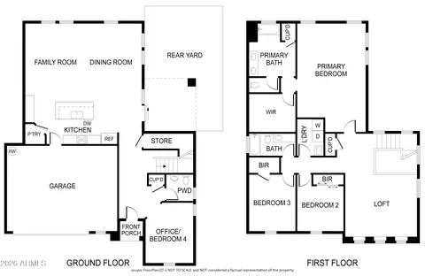 Floorplan - 867 S Swallow Ln, Gilbert, AZ 85296 photo 1 of 2