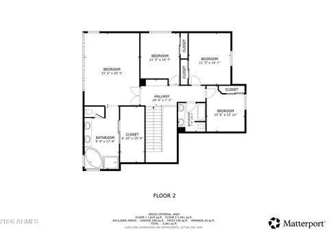 Floorplan - 4564 E Chisum Trl, Phoenix, AZ 85050 photo 2 of 3