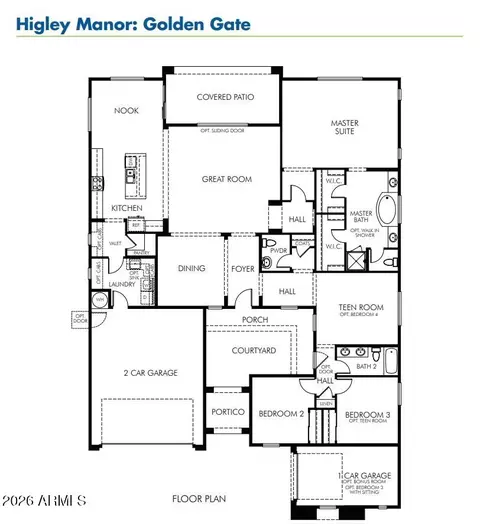 Floorplan - 2960 E Derringer Way, Gilbert, AZ 85297 photo 1 of 1