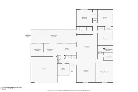Floorplan - 1824 E Ronald Rd, Phoenix, AZ 85022 photo 1 of 2