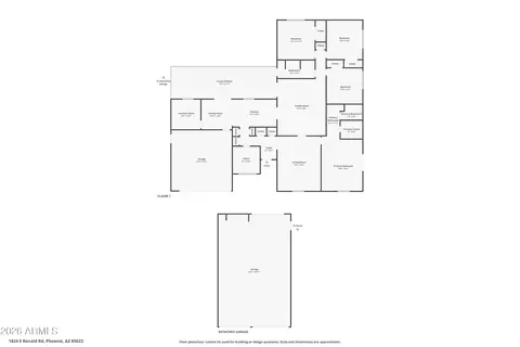 Floorplan - 1824 E Ronald Rd, Phoenix, AZ 85022 photo 2 of 2