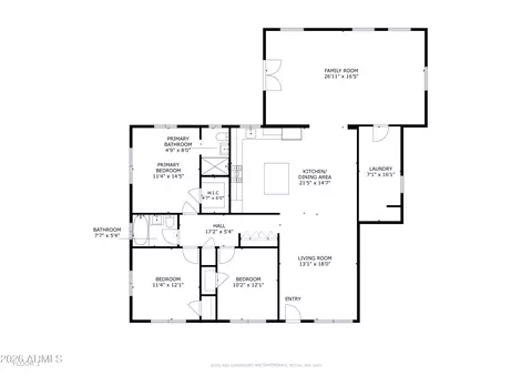 Floorplan - 1212 W Coolidge St, Phoenix, AZ 85013 photo 1 of 1