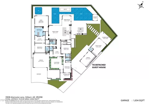 Floorplan - 3908 E Alameda Ln, Gilbert, AZ 85298 photo 1 of 4