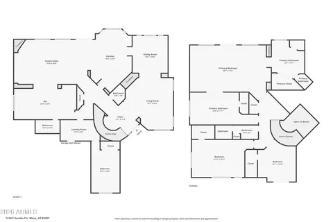 Floorplan - 7418 E Sandia Cir, Mesa, AZ 85207 photo 3 of 3
