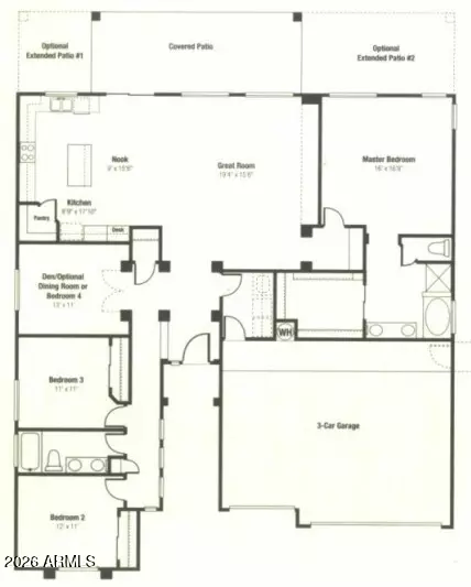 Floorplan - 3283 E Red Oak Ln, Gilbert, AZ 85297 photo 1 of 1