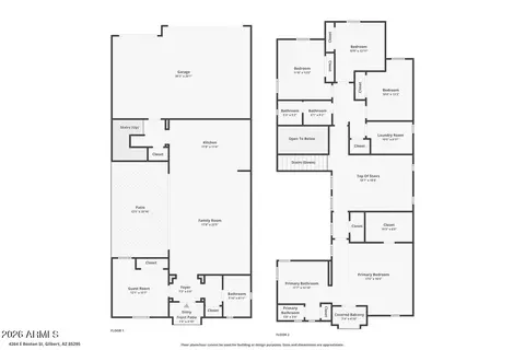 Floorplan - 4264 E Boston St, Gilbert, AZ 85295 photo 1 of 1