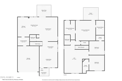 Floorplan - 1708 E Cielo Grande Ave, Phoenix, AZ 85024 photo 2 of 2
