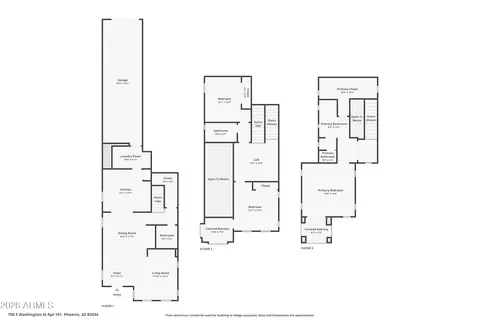 Floorplan - 706 E Washington St #101, Phoenix, AZ 85034 photo 2 of 2