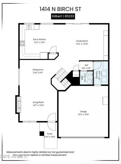 Floorplan - 1414 N Birch St, Gilbert, AZ 85233 photo 1 of 6