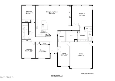 Floorplan - 3113 E Boston St, Gilbert, AZ 85295 photo 2 of 2
