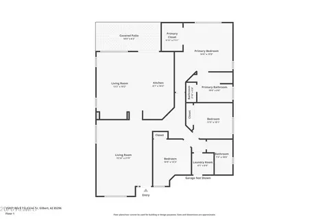 Floorplan - 1561 E Black Diamond Dr, Gilbert, AZ 85296 photo 1 of 1