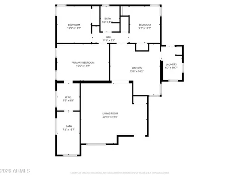 Floorplan - 1117 E Fern Dr N, Phoenix, AZ 85014 photo 1 of 1