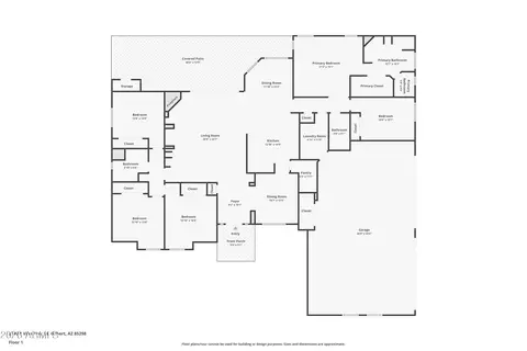 Floorplan - 2742 E Villa Park Ct, Gilbert, AZ 85298 photo 1 of 1