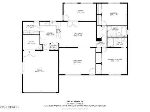Floorplan - 4730 E Crescent Ave, Mesa, AZ 85206 photo 1 of 3