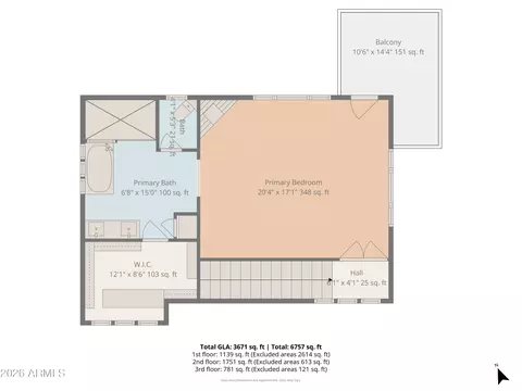 Floorplan - 128 E Saddleback Trl, Star Valley, AZ 85541 photo 3 of 4
