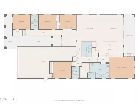 Floorplan - 5924 E Redmont Dr, Mesa, AZ 85215 photo 1 of 2