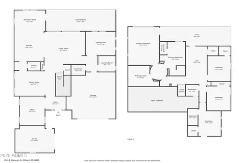 Floorplan - 3541 E Shannon St, Gilbert, AZ 85295 photo 1 of 1