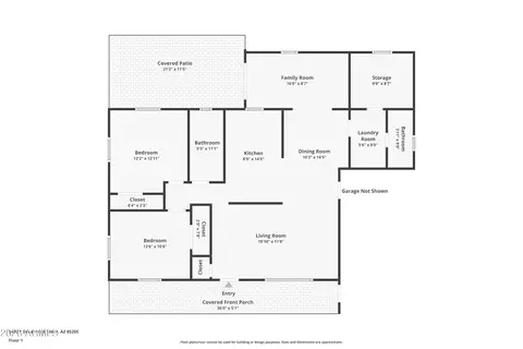 Floorplan - 5409 E Decatur St, Mesa, AZ 85205 photo 1 of 1