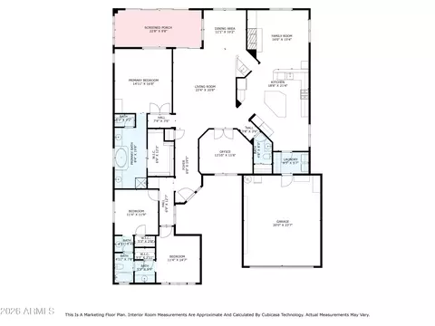 Floorplan - 755 E Orchid Ln, Gilbert, AZ 85296 photo 2 of 2