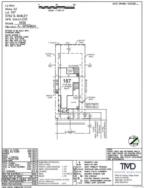 Floorplan - 5762 S Bailey --, Mesa, AZ 85212 photo 3 of 3
