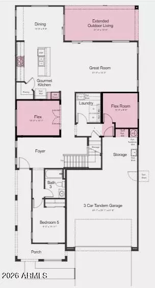 Floorplan - 5762 S Bailey --, Mesa, AZ 85212 photo 1 of 3