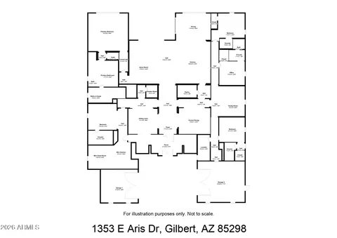 Floorplan - 1353 E Aris Dr, Gilbert, AZ 85298 photo 1 of 1