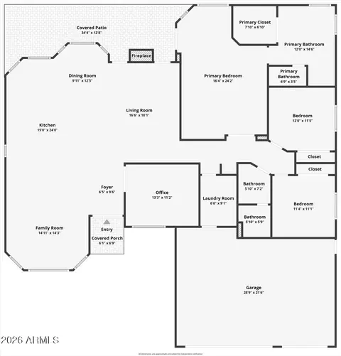 Floorplan - 404 E Mountain Sky Ave, Phoenix, AZ 85048 photo 1 of 1