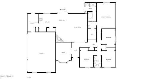 Floorplan - 1823 E Juniper Cir, Mesa, AZ 85203 photo 1 of 1