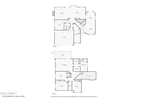 Floorplan - 6910 E Saddleback Cir, Mesa, AZ 85207 photo 3 of 3
