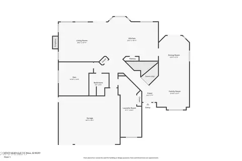Floorplan - 6910 E Saddleback Cir, Mesa, AZ 85207 photo 1 of 3