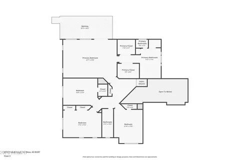 Floorplan - 6910 E Saddleback Cir, Mesa, AZ 85207 photo 2 of 3