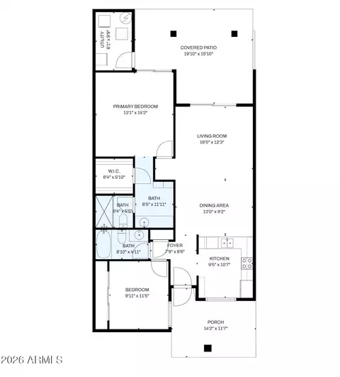 Floorplan - 7746 E Park View Dr, Mesa, AZ 85208 photo 2 of 2