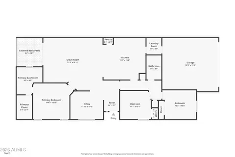 Floorplan - 8738 E Natal Cir, Mesa, AZ 85209 photo 1 of 1