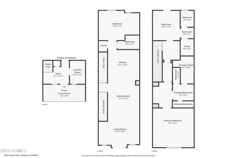 Floorplan - 2454 E Roma Ave, Phoenix, AZ 85016 photo 1 of 1