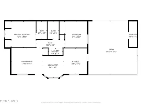 Floorplan - 1033 E Bendix Dr, Tempe, AZ 85283 photo 2 of 2