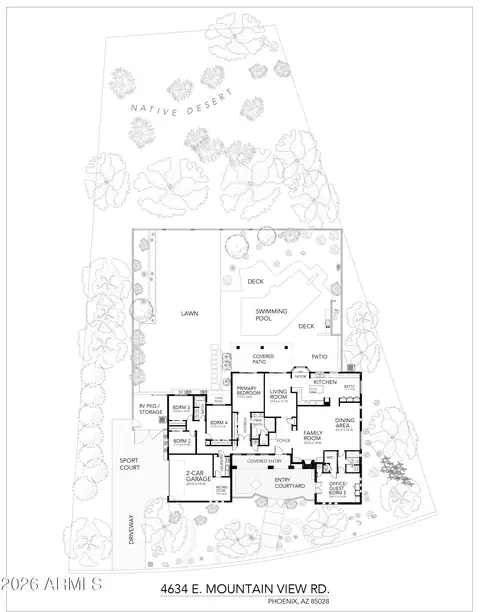 Floorplan - 4634 E Mountain View Rd, Phoenix, AZ 85028 photo 2 of 2
