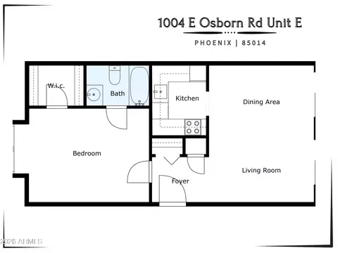 Floorplan - 1004 E Osborn Rd #E, Phoenix, AZ 85014 photo 1 of 1