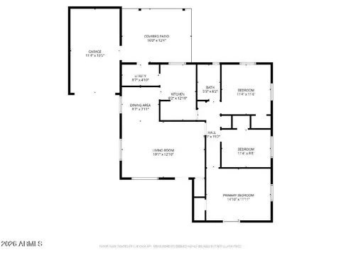 Floorplan - 4230 N 16th Ave, Phoenix, AZ 85015 photo 2 of 2
