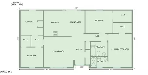 Floorplan - 2342 W Danbury Rd, Phoenix, AZ 85023 photo 1 of 1