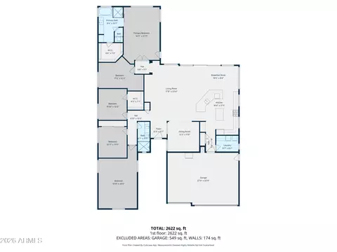 Floorplan - 4167 E Dubois Ave, Gilbert, AZ 85298 photo 1 of 2