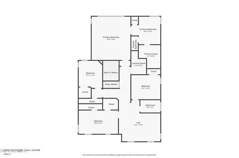 Floorplan - 3512 E Palo Verde St, Gilbert, AZ 85296 photo 2 of 2