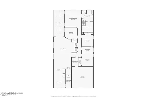 Floorplan - 4036 E Angela Dr, Phoenix, AZ 85032 photo 1 of 1