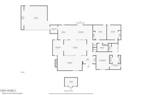 Floorplan - 2308 E Lamar Rd, Phoenix, AZ 85016 photo 1 of 2